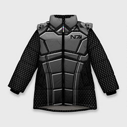 Куртка зимняя для девочки Soldier N7, цвет: 3D-светло-серый