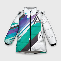 Зимняя куртка для девочки Linkin Park: Green Geometry