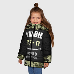 Куртка зимняя для девочки Khabib: 27 - 0, цвет: 3D-черный — фото 2