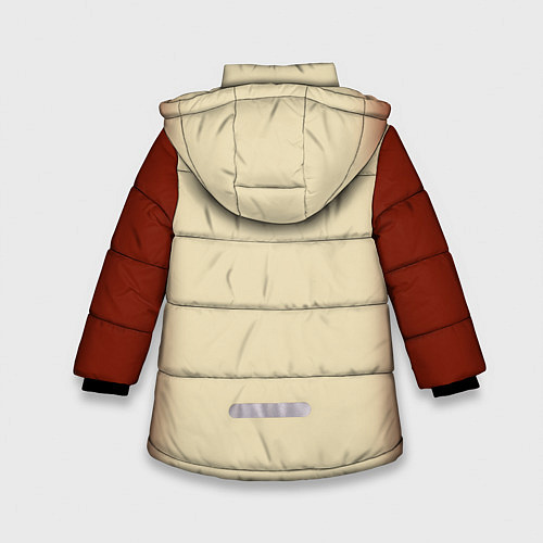 Зимняя куртка для девочки Славянский бог / 3D-Красный – фото 2