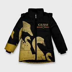 Куртка зимняя для девочки GUSSI: Gold Edition, цвет: 3D-черный