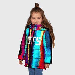 Куртка зимняя для девочки BTS: Colours, цвет: 3D-черный — фото 2