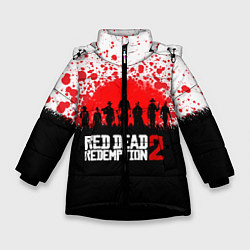 Куртка зимняя для девочки RDR 2: Red Blood, цвет: 3D-черный