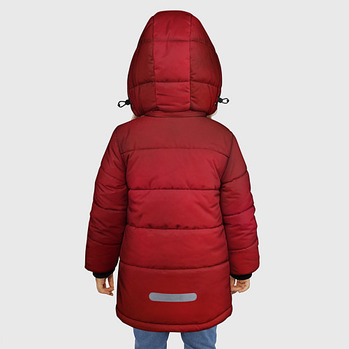 Зимняя куртка для девочки Новогодний Дзюба / 3D-Светло-серый – фото 4