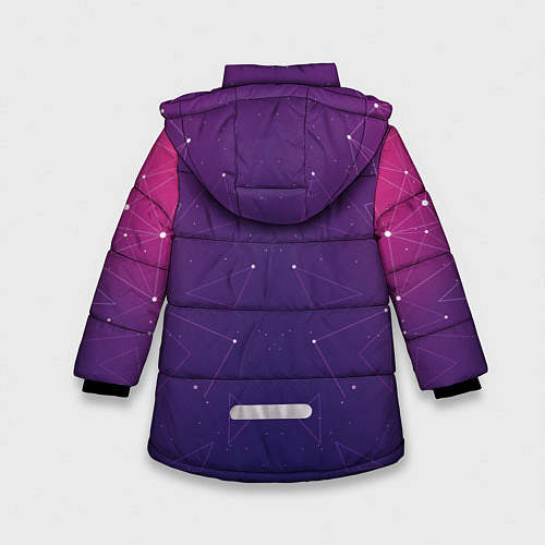 Зимняя куртка для девочки The Beatles: Neon Style / 3D-Светло-серый – фото 2