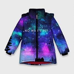 Куртка зимняя для девочки No Man's Sky: Space Vision, цвет: 3D-красный
