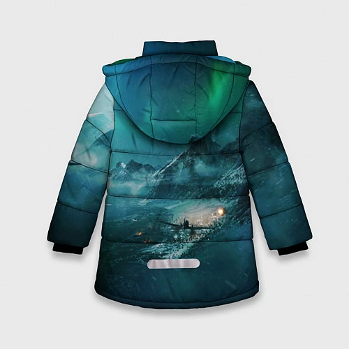 Зимняя куртка для девочки Battlefield: Sea Force / 3D-Красный – фото 2
