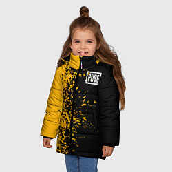 Куртка зимняя для девочки PUBG: Yellow vs Black, цвет: 3D-красный — фото 2