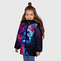 Куртка зимняя для девочки Akali KDA, цвет: 3D-черный — фото 2