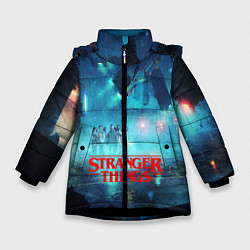 Куртка зимняя для девочки Stranger Things: Space Light, цвет: 3D-черный
