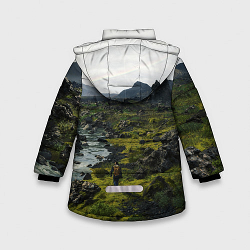 Зимняя куртка для девочки Death Stranding: Green World / 3D-Светло-серый – фото 2