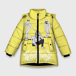 Куртка зимняя для девочки Ghostemane Mercury, цвет: 3D-черный