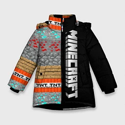 Зимняя куртка для девочки Minecraft Blocks