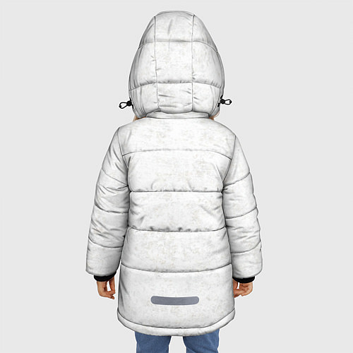 Зимняя куртка для девочки Бездомный Бог / 3D-Светло-серый – фото 4