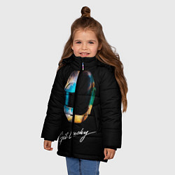 Куртка зимняя для девочки Daft Punk: Get Lucky, цвет: 3D-черный — фото 2