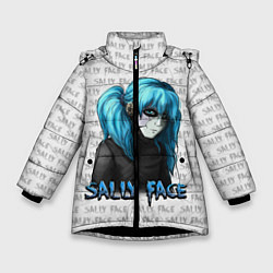 Куртка зимняя для девочки Sally Face, цвет: 3D-черный