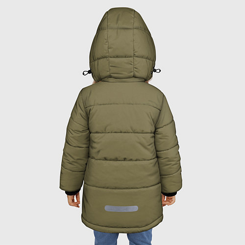 Зимняя куртка для девочки Air ship pilot / 3D-Светло-серый – фото 4