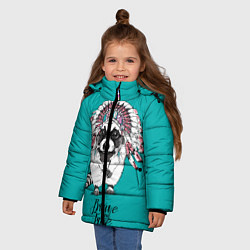 Куртка зимняя для девочки Brave and Free, цвет: 3D-черный — фото 2