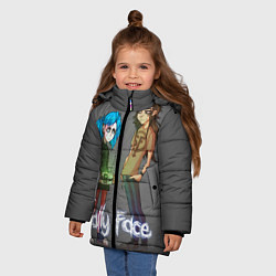 Куртка зимняя для девочки Sally Face: Friends, цвет: 3D-черный — фото 2