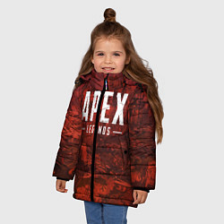 Куртка зимняя для девочки Apex Legends: Boiling Blood, цвет: 3D-черный — фото 2