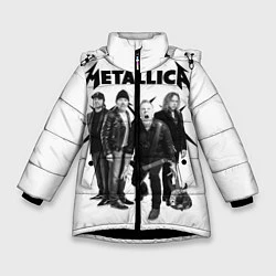 Куртка зимняя для девочки Metallica, цвет: 3D-черный