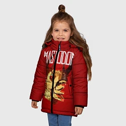 Куртка зимняя для девочки Mastodon: Leviathan, цвет: 3D-красный — фото 2
