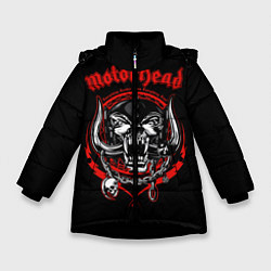 Куртка зимняя для девочки Motorhead Demons, цвет: 3D-черный