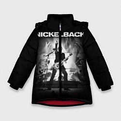 Куртка зимняя для девочки Nickelback Rock, цвет: 3D-красный