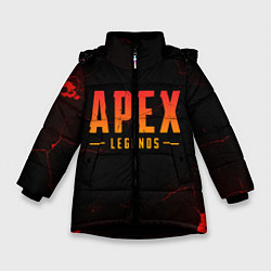 Куртка зимняя для девочки Apex Legends: Dark Game, цвет: 3D-черный