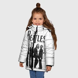Куртка зимняя для девочки The Beatles: White Side, цвет: 3D-черный — фото 2