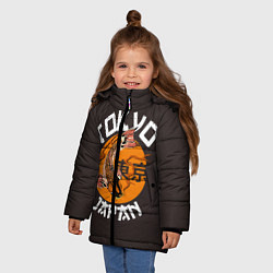 Куртка зимняя для девочки Tokyo, Japan, цвет: 3D-черный — фото 2