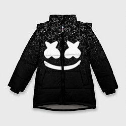 Куртка зимняя для девочки Marshmello Black, цвет: 3D-светло-серый