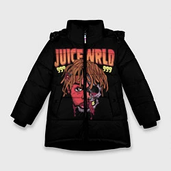 Куртка зимняя для девочки Juice WRLD, цвет: 3D-черный