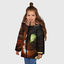 Куртка зимняя для девочки Любовь фурии, цвет: 3D-светло-серый — фото 2