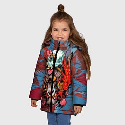 Куртка зимняя для девочки Torch, цвет: 3D-черный — фото 2