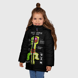 Куртка зимняя для девочки The Creeper, цвет: 3D-черный — фото 2