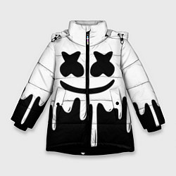 Куртка зимняя для девочки MELLO BLACK x WHITE, цвет: 3D-черный