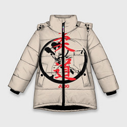Куртка зимняя для девочки Judo, цвет: 3D-черный
