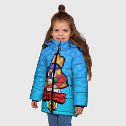 Куртка зимняя для девочки El Primo: Brawl Stars, цвет: 3D-черный — фото 2
