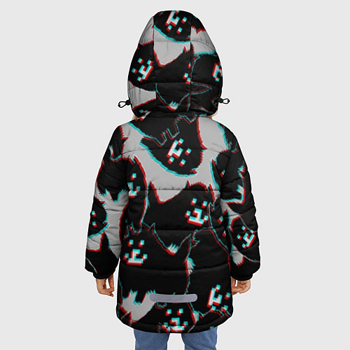 Зимняя куртка для девочки Undertale / 3D-Светло-серый – фото 4