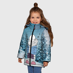 Куртка зимняя для девочки Sans Winter, цвет: 3D-черный — фото 2