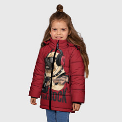 Куртка зимняя для девочки On the rock, цвет: 3D-черный — фото 2