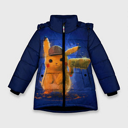 Куртка зимняя для девочки Pika Pika, цвет: 3D-черный