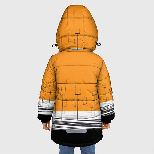 Зимняя куртка для девочки Muse: Orange Mood / 3D-Светло-серый – фото 4