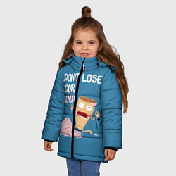 Куртка зимняя для девочки Не сходи с ума!, цвет: 3D-черный — фото 2