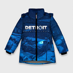 Куртка зимняя для девочки Detroit: Become Human, цвет: 3D-светло-серый