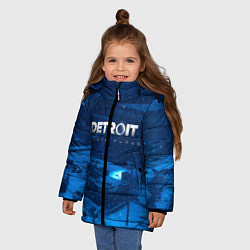Куртка зимняя для девочки Detroit: Become Human, цвет: 3D-светло-серый — фото 2