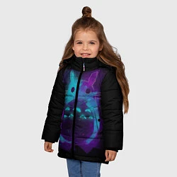 Куртка зимняя для девочки Милый Тоторо, цвет: 3D-светло-серый — фото 2