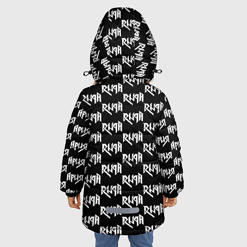 Зимняя куртка для девочки Ария / 3D-Светло-серый – фото 4