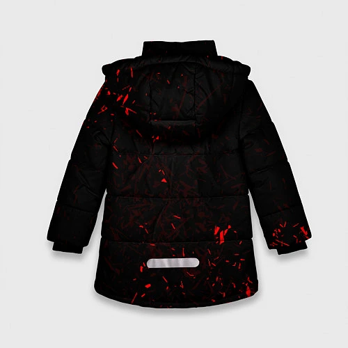 Зимняя куртка для девочки METALLICA / 3D-Красный – фото 2